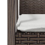 vidaXL Scaune de grădină cu perne 4 buc. maro 56,5x57x83 cm poliratan vidaXL Scaune de grădină cu perne 4 buc. maro 56,5x57x83 cm poliratan