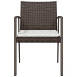 vidaXL Scaune de grădină cu perne 6 buc. maro 56,5x57x83 cm poliratan vidaXL Scaune de grădină cu perne 6 buc. maro 56,5x57x83 cm poliratan