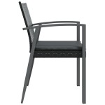 vidaXL Scaune de grădină cu perne 4 buc. negru 56,5x57x83 cm poliratan vidaXL Scaune de grădină cu perne 4 buc. negru 56,5x57x83 cm poliratan