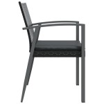 vidaXL Scaune de grădină cu perne 6 buc. negru 56,5x57x83 cm poliratan vidaXL Scaune de grădină cu perne 6 buc. negru 56,5x57x83 cm poliratan