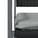 vidaXL Scaune de grădină cu perne 4 buc. negru 54x62,5x89 cm poliratan vidaXL Scaune de grădină cu perne 4 buc. negru 54x62,5x89 cm poliratan