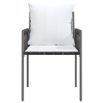 vidaXL Scaune de grădină cu perne, 6 buc., maro, 54x61x83 cm poliratan vidaXL Scaune de grădină cu perne, 6 buc., maro, 54x61x83 cm poliratan