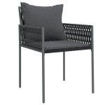 vidaXL Scaune de grădină cu perne 6 buc. negru 54x61x83 cm poliratan vidaXL Scaune de grădină cu perne 6 buc. negru 54x61x83 cm poliratan