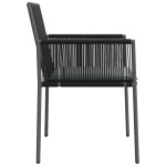 vidaXL Scaune grădină cu perne 4 buc. negru 54x60,5x83,5 cm poliratan vidaXL Scaune grădină cu perne 4 buc. negru 54x60,5x83,5 cm poliratan