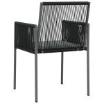 vidaXL Scaune grădină cu perne 6 buc. negru 54x60,5x83,5 cm poliratan vidaXL Scaune grădină cu perne 6 buc. negru 54x60,5x83,5 cm poliratan