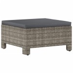 vidaXL Set mobilier de grădină cu perne, 9 piese, gri, poliratan vidaXL Set mobilier de grădină cu perne, 9 piese, gri, poliratan