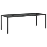 vidaXL Set mobilier de grădină cu perne, 9 piese, negru, poliratan vidaXL Set mobilier de grădină cu perne, 9 piese, negru, poliratan