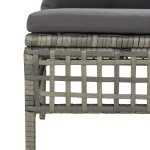 vidaXL Set mobilier de grădină cu perne, 8 piese, gri, poliratan vidaXL Set mobilier de grădină cu perne, 8 piese, gri, poliratan