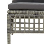 vidaXL Set mobilier de grădină cu perne, 9 piese, gri, poliratan vidaXL Set mobilier de grădină cu perne, 9 piese, gri, poliratan