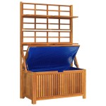 vidaXL Cutie de depozitare cu spalier, 99x50x160 cm, lemn masiv acacia vidaXL Cutie de depozitare cu spalier, 99x50x160 cm, lemn masiv acacia