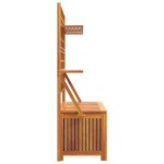 vidaXL Cutie de depozitare cu spalier, 99x50x160 cm, lemn masiv acacia vidaXL Cutie de depozitare cu spalier, 99x50x160 cm, lemn masiv acacia