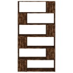 vidaXL Bibliotecă/Separator de cameră, stejar afumat, 100x24x188 cm vidaXL Bibliotecă/Separator de cameră, stejar afumat, 100x24x188 cm