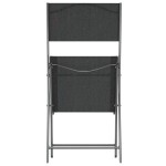 vidaXL Scaune pliante de exterior, 4 buc., negru, oțel și textilenă vidaXL Scaune pliante de exterior, 4 buc., negru, oțel și textilenă