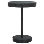 vidaXL Set bar pentru grădină, 5 piese, negru, poliratan/lemn acacia vidaXL Set bar pentru grădină, 5 piese, negru, poliratan/lemn acacia