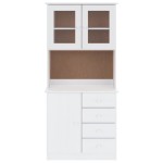 vidaXL Dulap înalt ALTA, alb, 77x35x165 cm, lemn masiv de pin vidaXL Dulap înalt ALTA, alb, 77x35x165 cm, lemn masiv de pin