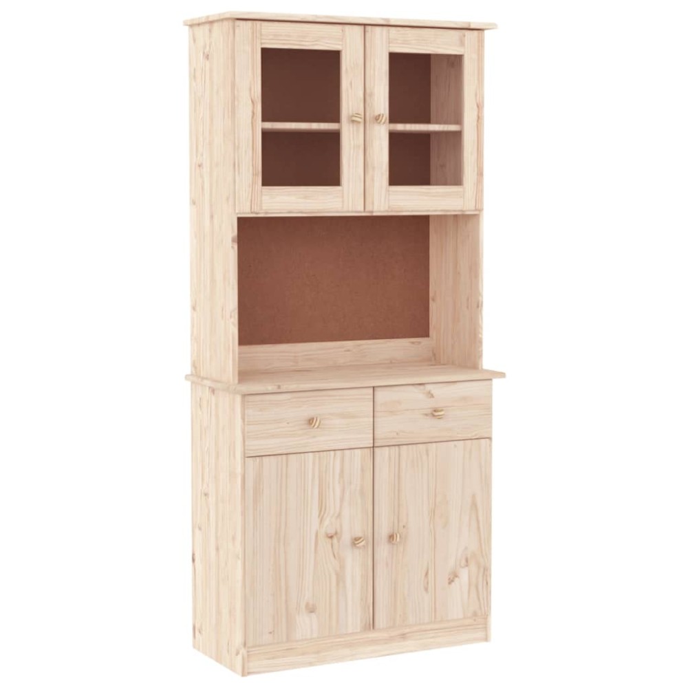 vidaXL Dulap înalt ALTA, 77x35x73 cm, lemn masiv de pin
