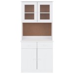 vidaXL Dulap înalt ALTA, alb, 77x35x165 cm, lemn masiv de pin vidaXL Dulap înalt ALTA, alb, 77x35x165 cm, lemn masiv de pin