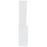vidaXL Dulap înalt ALTA, alb, 77x35x165 cm, lemn masiv de pin vidaXL Dulap înalt ALTA, alb, 77x35x165 cm, lemn masiv de pin