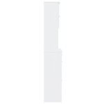 vidaXL Dulap înalt ALTA, alb, 77x35x188 cm, lemn masiv de pin vidaXL Dulap înalt ALTA, alb, 77x35x188 cm, lemn masiv de pin