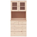 vidaXL Dulap înalt ALTA, 77x35x73 cm, lemn masiv de pin vidaXL Dulap înalt ALTA, 77x35x73 cm, lemn masiv de pin