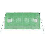 vidaXL Seră cu cadru din oțel, verde, 8 m², 4x2x2 m