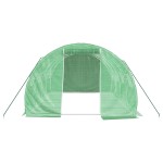 vidaXL Seră cu cadru din oțel, verde, 12 m², 4x3x2 m vidaXL Seră cu cadru din oțel, verde, 12 m², 4x3x2 m