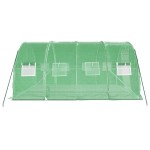 vidaXL Seră cu cadru din oțel, verde, 12 m², 4x3x2 m vidaXL Seră cu cadru din oțel, verde, 12 m², 4x3x2 m