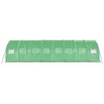 vidaXL Seră cu cadru din oțel, verde, 24 m², 8x3x2 m vidaXL Seră cu cadru din oțel, verde, 24 m², 8x3x2 m