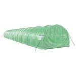 vidaXL Seră cu cadru din oțel, verde, 60 m², 20x3x2 m