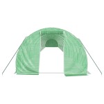 vidaXL Seră cu cadru din oțel, verde, 66 m², 22x3x2 m vidaXL Seră cu cadru din oțel, verde, 66 m², 22x3x2 m
