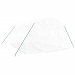 vidaXL Seră cu cadru din oțel, alb, 12 m², 4x3x2 m vidaXL Seră cu cadru din oțel, alb, 12 m², 4x3x2 m