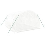 vidaXL Seră cu cadru din oțel, alb, 12 m², 4x3x2 m vidaXL Seră cu cadru din oțel, alb, 12 m², 4x3x2 m