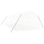 vidaXL Seră cu cadru din oțel, alb, 18 m², 6x3x2 m vidaXL Seră cu cadru din oțel, alb, 18 m², 6x3x2 m