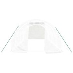 vidaXL Seră cu cadru din oțel, alb, 18 m², 6x3x2 m vidaXL Seră cu cadru din oțel, alb, 18 m², 6x3x2 m