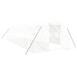 vidaXL Seră cu cadru din oțel, alb, 30 m², 10x3x2 m vidaXL Seră cu cadru din oțel, alb, 30 m², 10x3x2 m