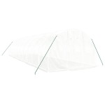 vidaXL Seră cu cadru din oțel, alb, 30 m², 10x3x2 m vidaXL Seră cu cadru din oțel, alb, 30 m², 10x3x2 m