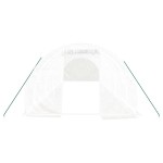 vidaXL Seră cu cadru din oțel, alb, 30 m², 10x3x2 m vidaXL Seră cu cadru din oțel, alb, 30 m², 10x3x2 m