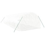 vidaXL Seră cu cadru din oțel, alb, 30 m², 10x3x2 m vidaXL Seră cu cadru din oțel, alb, 30 m², 10x3x2 m
