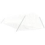 vidaXL Seră cu cadru din oțel, alb, 36 m², 12x3x2 m vidaXL Seră cu cadru din oțel, alb, 36 m², 12x3x2 m
