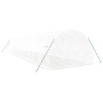 vidaXL Seră cu cadru din oțel, alb, 36 m², 12x3x2 m vidaXL Seră cu cadru din oțel, alb, 36 m², 12x3x2 m