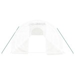 vidaXL Seră cu cadru din oțel, alb, 48 m², 16x3x2 m vidaXL Seră cu cadru din oțel, alb, 48 m², 16x3x2 m