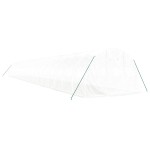 vidaXL Seră cu cadru din oțel, alb, 60 m², 20x3x2 m vidaXL Seră cu cadru din oțel, alb, 60 m², 20x3x2 m