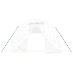 vidaXL Seră cu cadru din oțel, alb, 66 m², 22x3x2 m vidaXL Seră cu cadru din oțel, alb, 66 m², 22x3x2 m