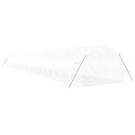 vidaXL Seră cu cadru din oțel, alb, 72 m², 24x3x2 m