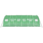 vidaXL Seră cu cadru din oțel, verde, 24 m², 6x4x2 m vidaXL Seră cu cadru din oțel, verde, 24 m², 6x4x2 m