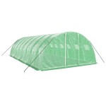 vidaXL Seră cu cadru din oțel, verde, 32 m², 8x4x2 m vidaXL Seră cu cadru din oțel, verde, 32 m², 8x4x2 m