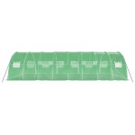 vidaXL Seră cu cadru din oțel, verde, 32 m², 8x4x2 m vidaXL Seră cu cadru din oțel, verde, 32 m², 8x4x2 m