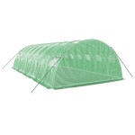 vidaXL Seră cu cadru din oțel, verde, 32 m², 8x4x2 m vidaXL Seră cu cadru din oțel, verde, 32 m², 8x4x2 m