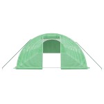 vidaXL Seră cu cadru din oțel, verde, 40 m², 10x4x2 m vidaXL Seră cu cadru din oțel, verde, 40 m², 10x4x2 m