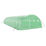 vidaXL Seră cu cadru din oțel, verde, 48 m², 12x4x2 m vidaXL Seră cu cadru din oțel, verde, 48 m², 12x4x2 m